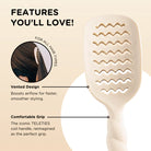 Vented Hair Brush-Hair Accessories-Podos Boutique, a Women's Fashion Boutique Located in Calera, AL