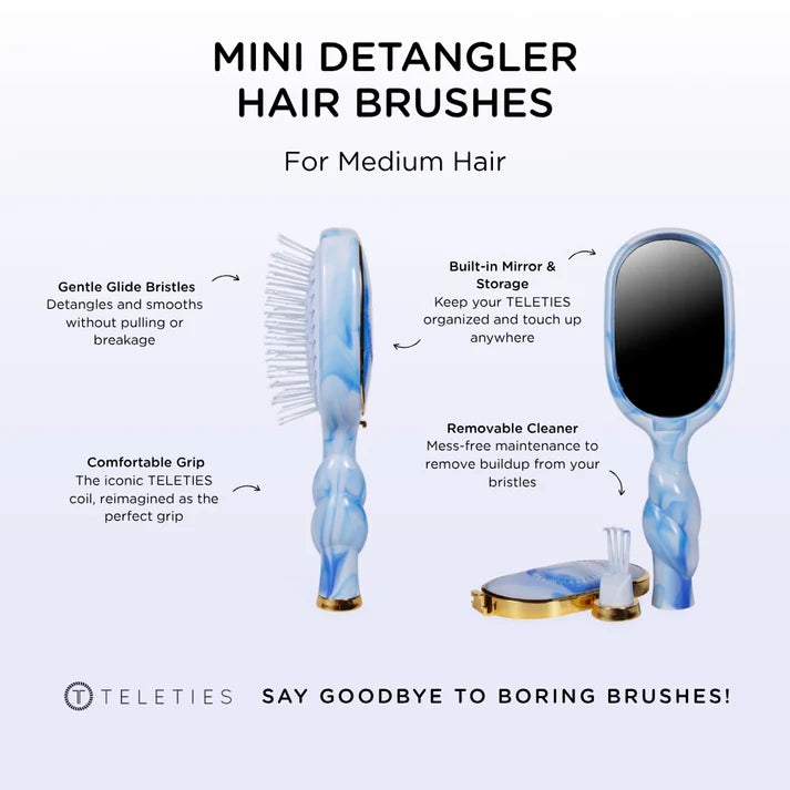 Detangler Hair Brush - Mini Size-Hair Accessories-Podos Boutique, a Women's Fashion Boutique Located in Calera, AL
