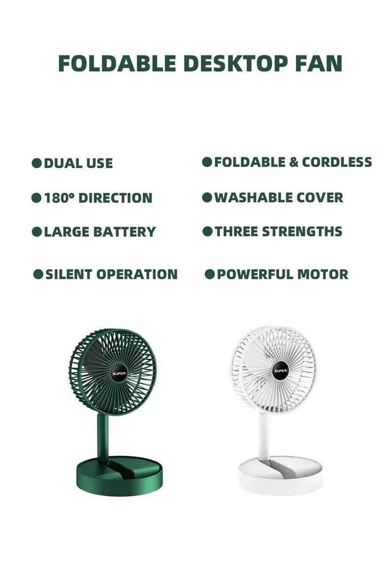 Telescopic Portable Folding Fan-Misc. Gifts-Podos Boutique, a Women's Fashion Boutique Located in Calera, AL