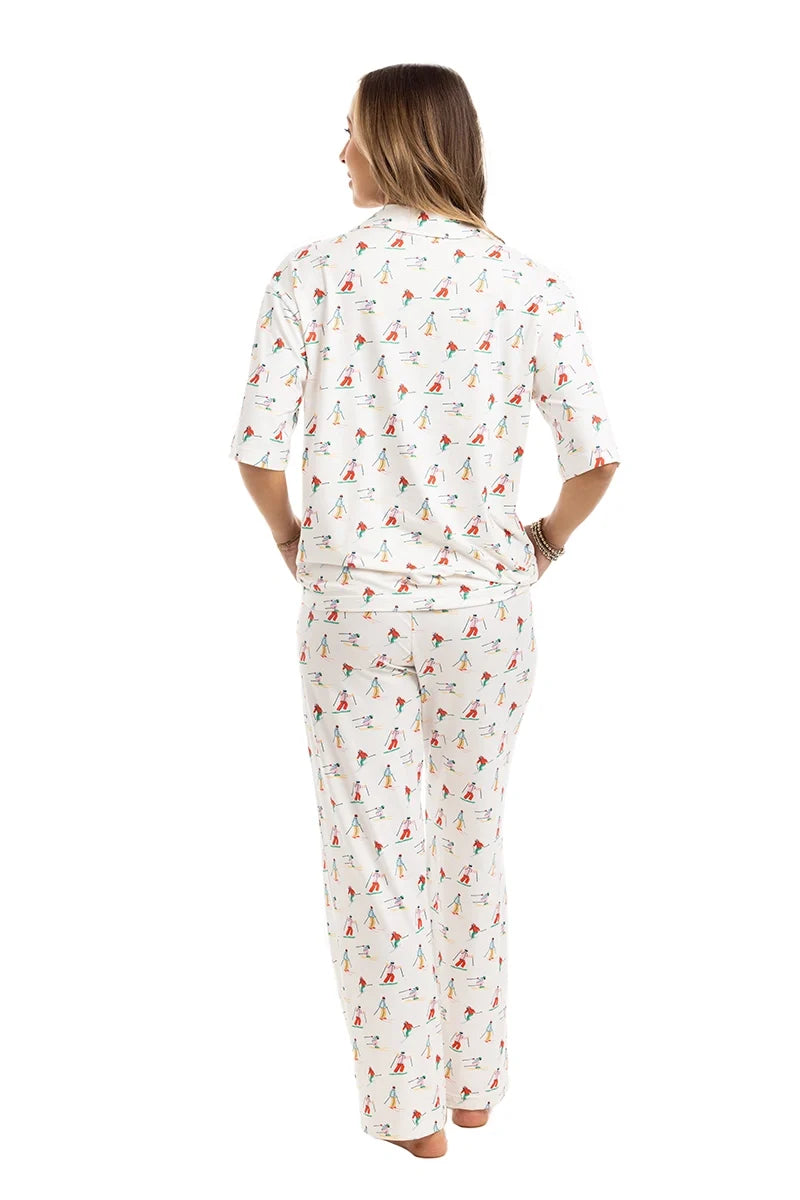Apres Ski Wholesale Pajama Pants Set-Lounge Wear-Podos Boutique, a Women's Fashion Boutique Located in Calera, AL