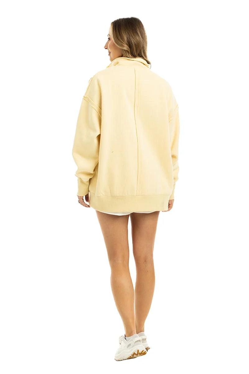Yellow Vintage Pullover-Pullover-Podos Boutique, a Women's Fashion Boutique Located in Calera, AL
