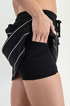 Rae Mode Stripe Skort-Podos Boutique, a Women's Fashion Boutique Located in Calera, AL
