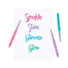 Oh My Glitter! Retractable Glitter Gel Pens Set of 4-Stationary-Podos Boutique, a Women's Fashion Boutique Located in Calera, AL