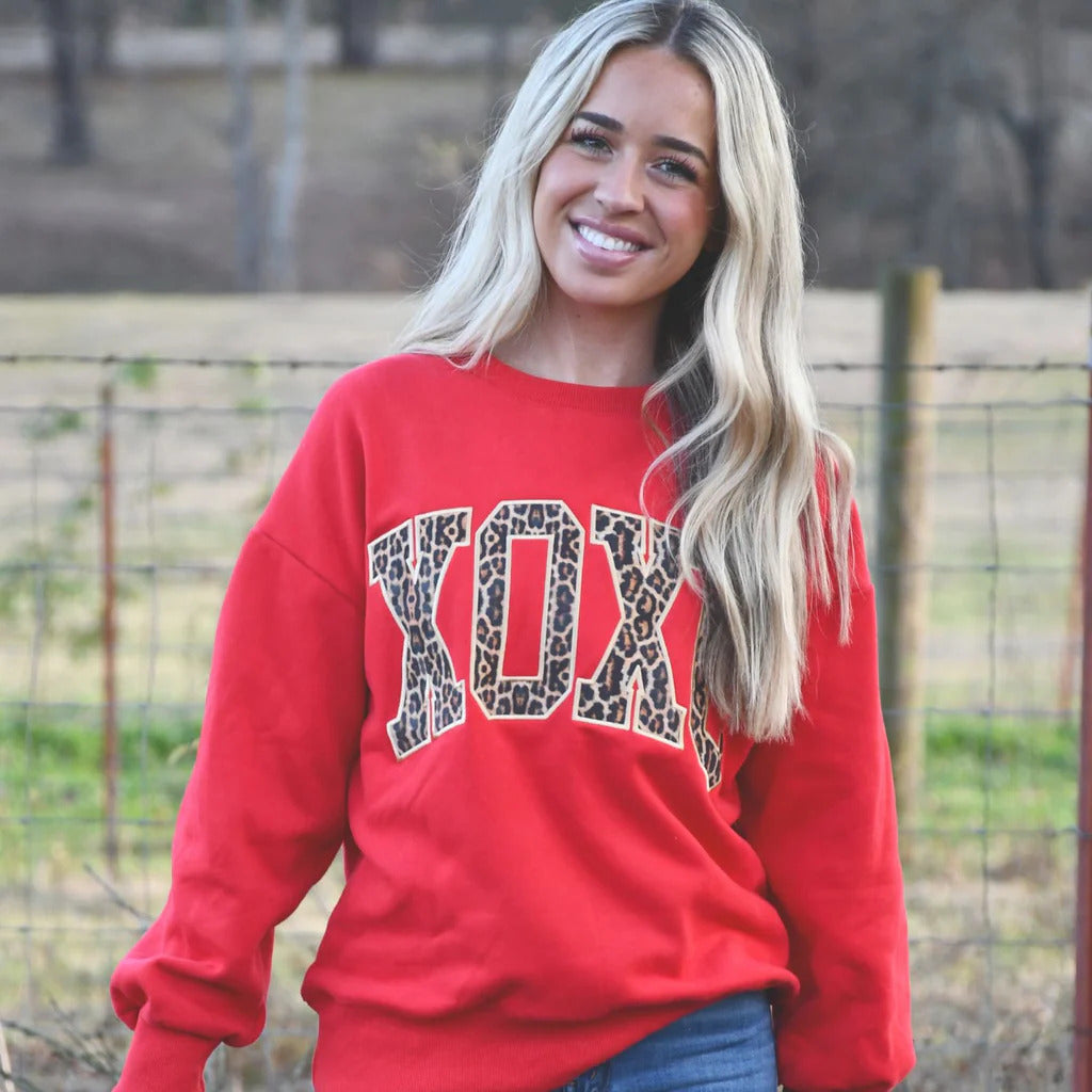 LuLu Mac Valentine Sweatshirt-Sweatshirts-Podos Boutique, a Women's Fashion Boutique Located in Calera, AL