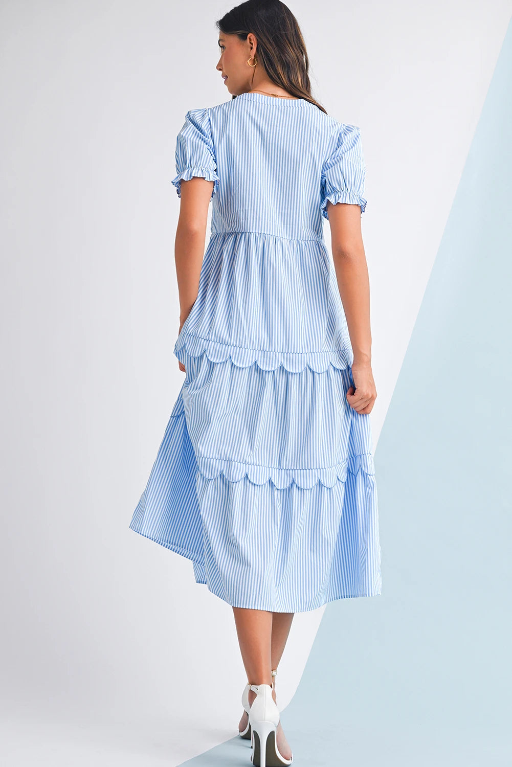 Sky's The Limit Dress-Midi Dresses-Podos Boutique, a Women's Fashion Boutique Located in Calera, AL