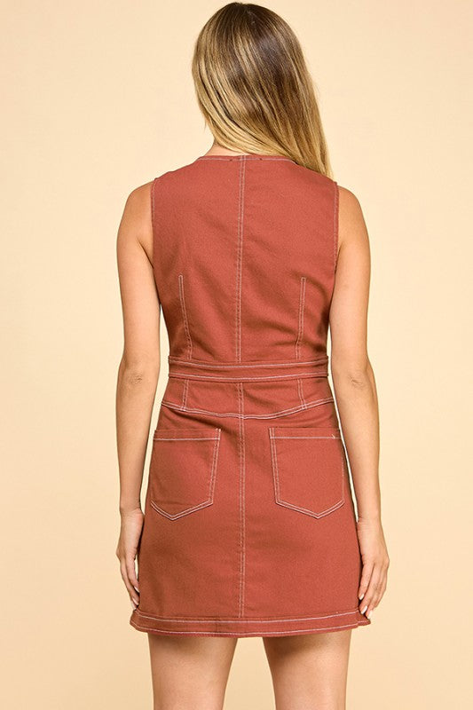 On The Same Page Dress-Short Dresses-Podos Boutique, a Women's Fashion Boutique Located in Calera, AL