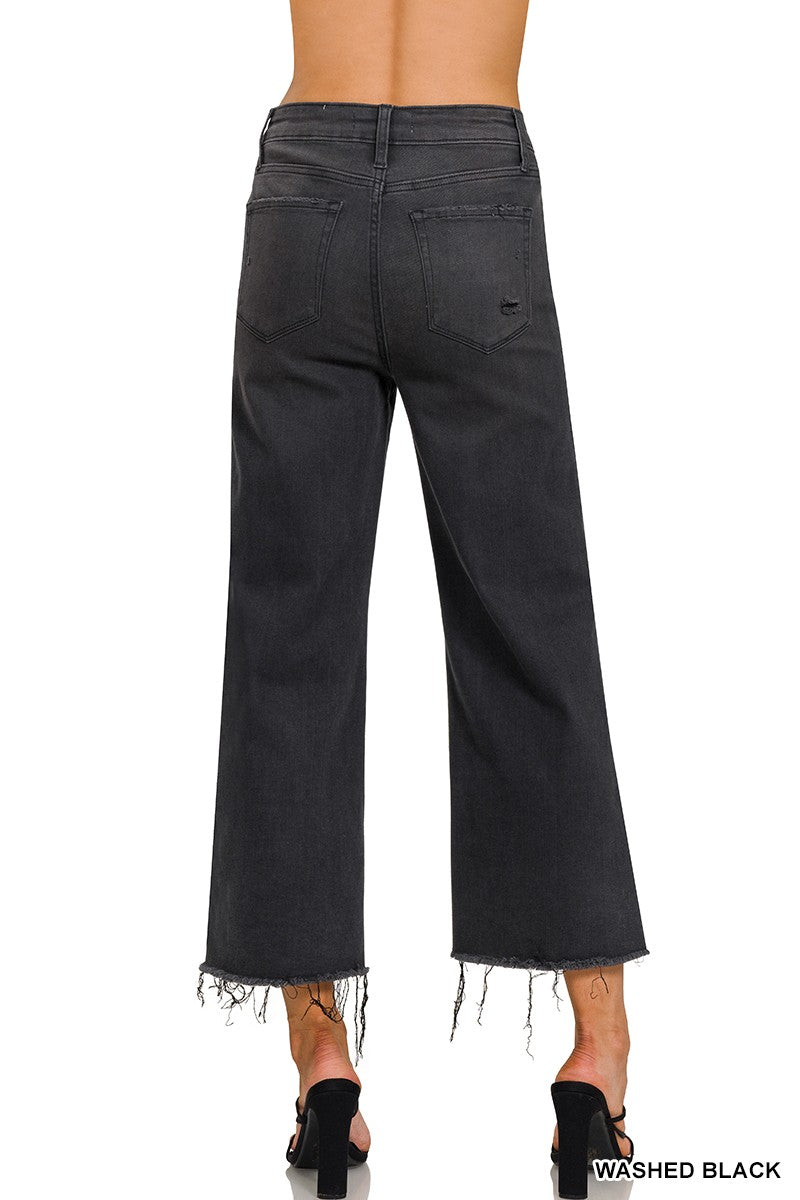 HR Washed Black Cropped Jean-Podos Boutique, a Women's Fashion Boutique Located in Calera, AL