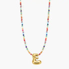 Rainbow Bubble Letter Necklace-Jewelry-Podos Boutique, a Women's Fashion Boutique Located in Calera, AL