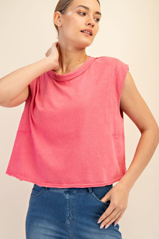 Rae Mode Sleeveless Tank-Tank Tops-Podos Boutique, a Women's Fashion Boutique Located in Calera, AL