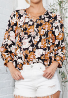 Iris Top-Long Sleeves-Podos Boutique, a Women's Fashion Boutique Located in Calera, AL