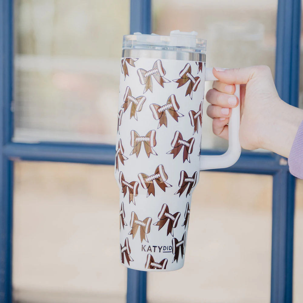 Katydid Tumbler Cup with Handle-Drinkware-Podos Boutique, a Women's Fashion Boutique Located in Calera, AL