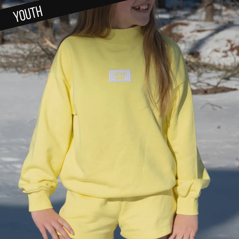Lulu Mac Youth Mock Neck-sweatshirts-Podos Boutique, a Women's Fashion Boutique Located in Calera, AL