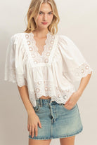 Charmed Life Top 2-Fashion Tops-Podos Boutique, a Women's Fashion Boutique Located in Calera, AL