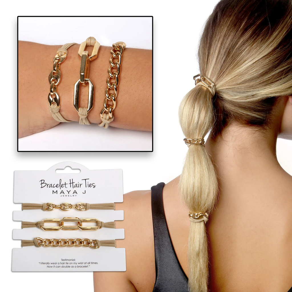 Bracelet Hair Ties-Boutique Items. - Accessories - Headwear-Podos Boutique, a Women's Fashion Boutique Located in Calera, AL