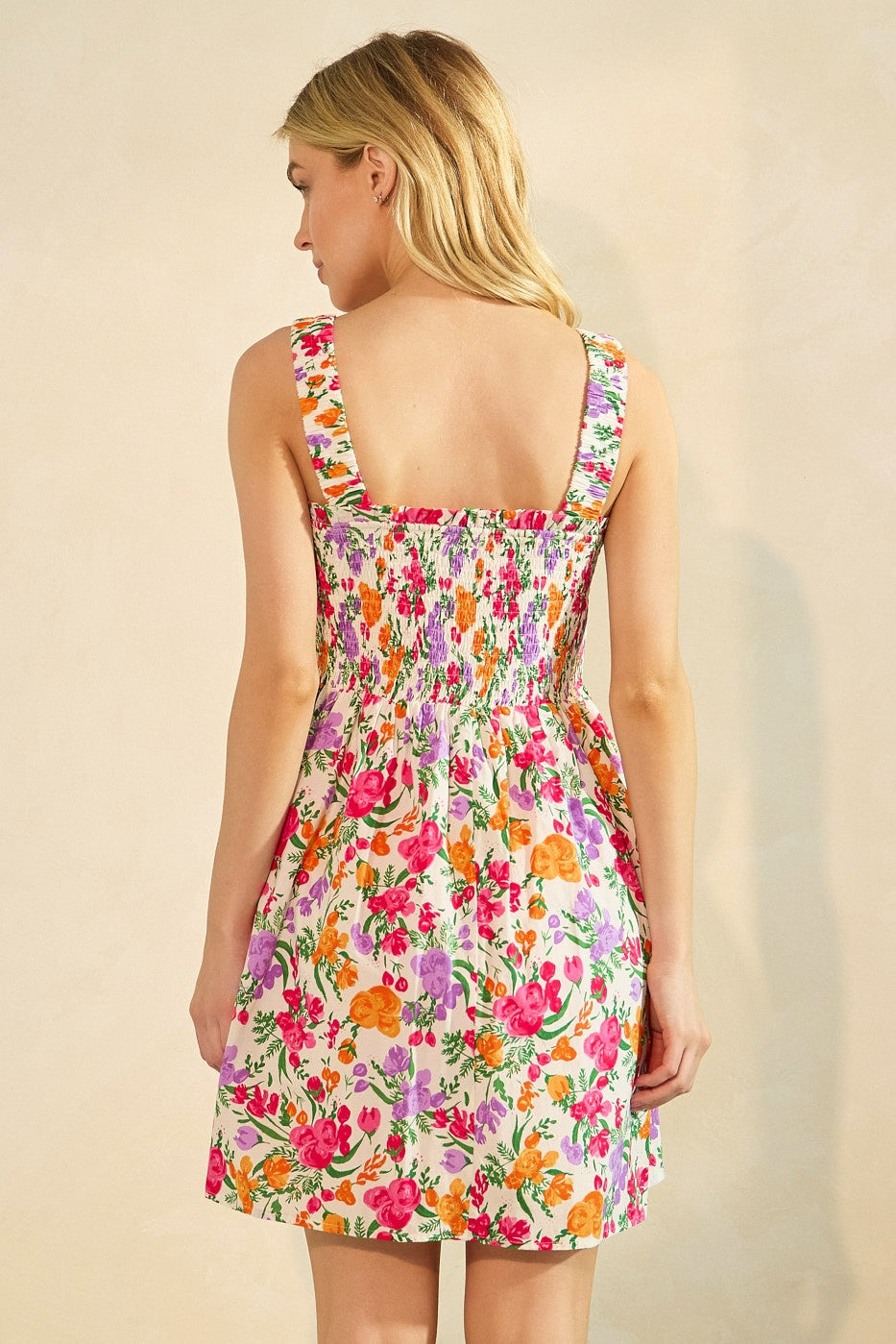Fields of Flowers Dress-Short Dresses-Podos Boutique, a Women's Fashion Boutique Located in Calera, AL