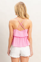 Charmed Eyelet Top-Fashion Tops-Podos Boutique, a Women's Fashion Boutique Located in Calera, AL