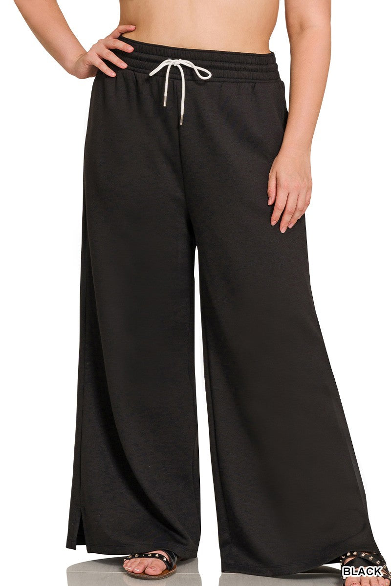 Scuba Drawstring Pants-Podos Boutique, a Women's Fashion Boutique Located in Calera, AL