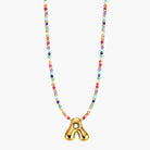 Rainbow Bubble Letter Necklace-Jewelry-Podos Boutique, a Women's Fashion Boutique Located in Calera, AL