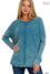 Washed Baby Waffle LS Top PLUS-Long Sleeves-Podos Boutique, a Women's Fashion Boutique Located in Calera, AL
