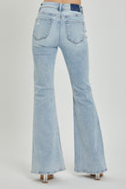 Mid Rise Button Down Flare Jeans-Jeans-Podos Boutique, a Women's Fashion Boutique Located in Calera, AL