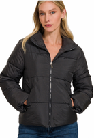Puffer Jacket-Jackets-Podos Boutique, a Women's Fashion Boutique Located in Calera, AL