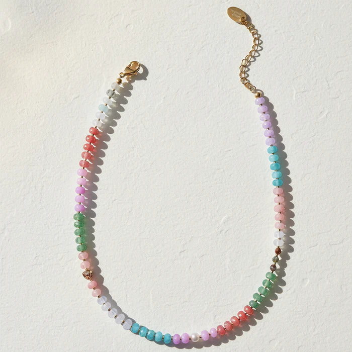 Colorful Stone Necklace-Jewelry-Podos Boutique, a Women's Fashion Boutique Located in Calera, AL