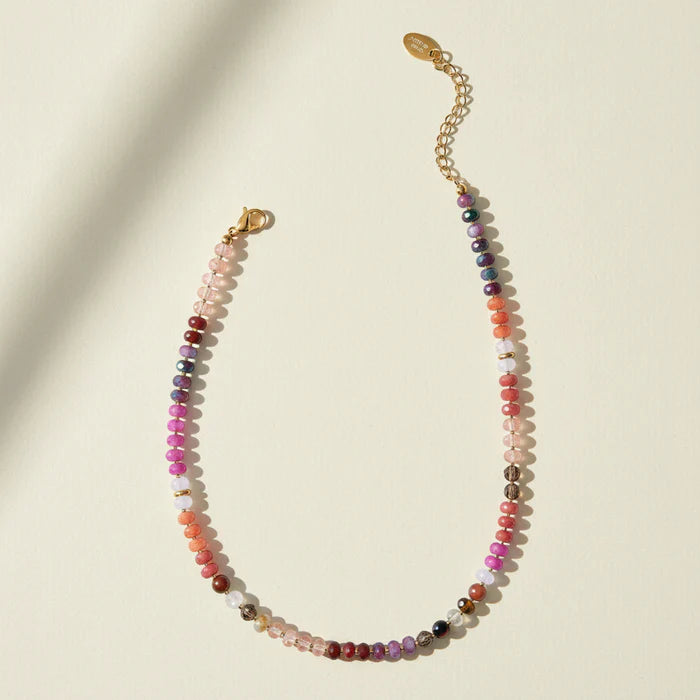 Colorful Stone Necklace-Jewelry-Podos Boutique, a Women's Fashion Boutique Located in Calera, AL