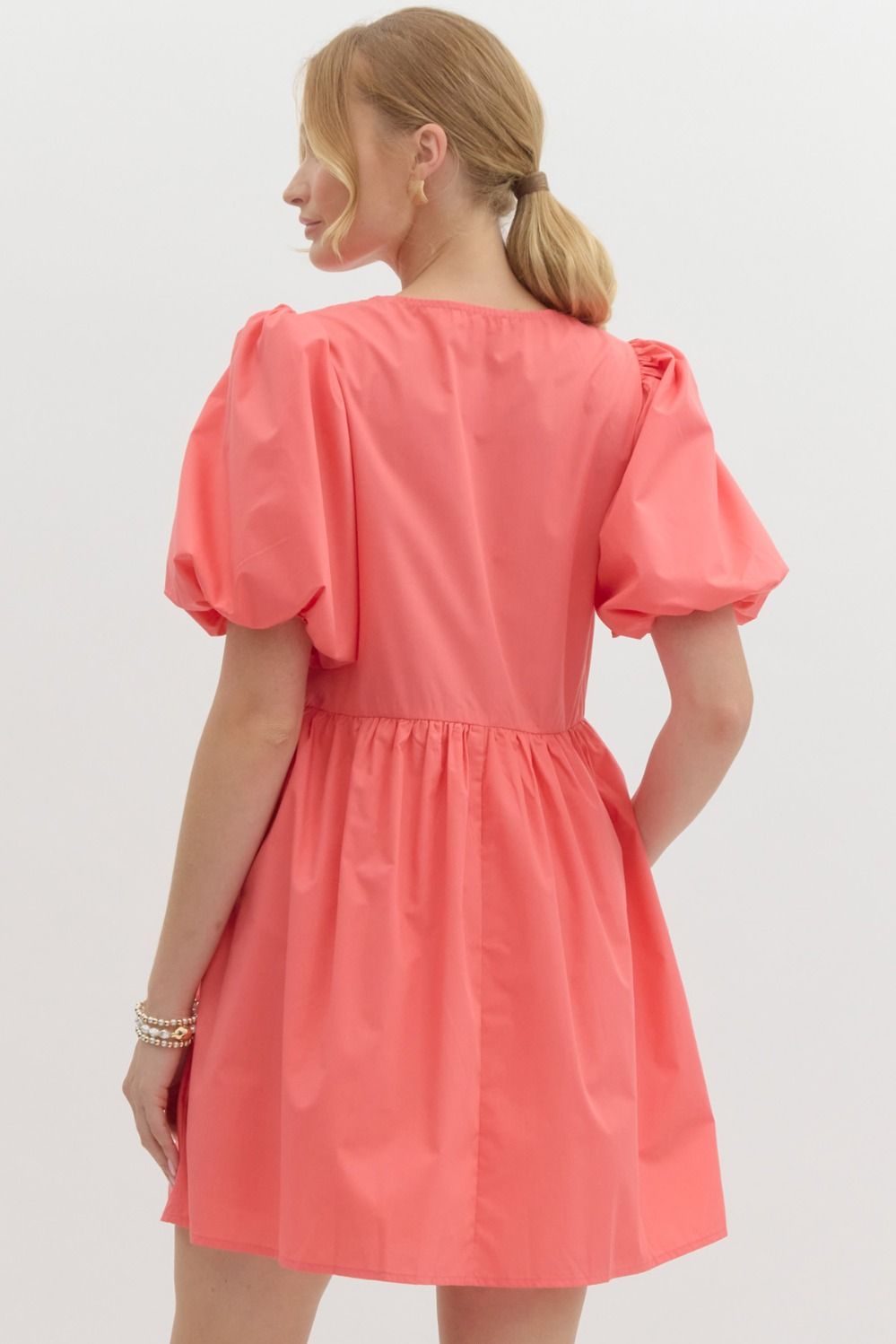 Coral Perfection Dress-Podos Boutique, a Women's Fashion Boutique Located in Calera, AL