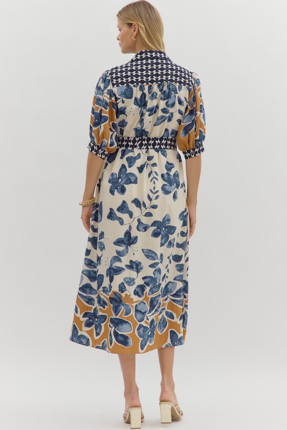 Nothing But Gratitude Dress-Midi Dresses-Podos Boutique, a Women's Fashion Boutique Located in Calera, AL