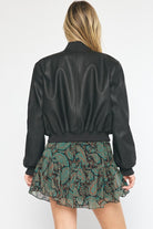 Entro Faux Leather Jacket-Jackets-Podos Boutique, a Women's Fashion Boutique Located in Calera, AL