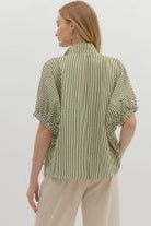 Pretty In Stripes Top-Fashion Tops-Podos Boutique, a Women's Fashion Boutique Located in Calera, AL