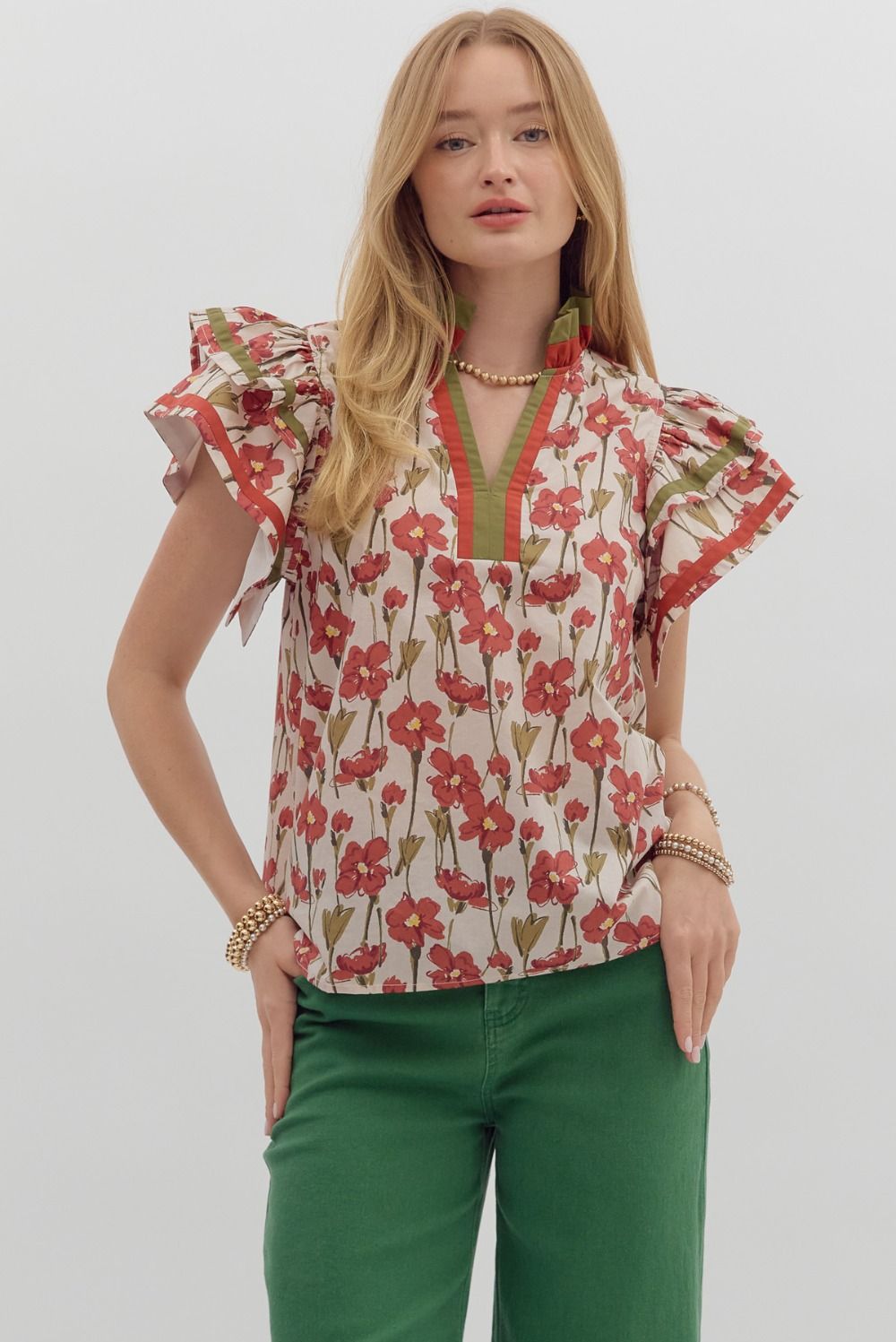 Fall Bloom Top-Fashion Tops-Podos Boutique, a Women's Fashion Boutique Located in Calera, AL