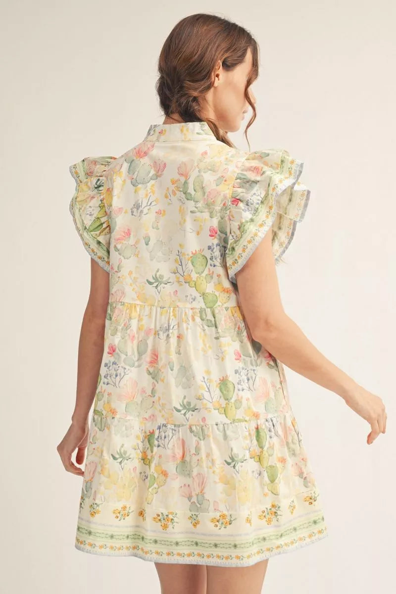 Floral Charm Dress-Short Dresses-Podos Boutique, a Women's Fashion Boutique Located in Calera, AL