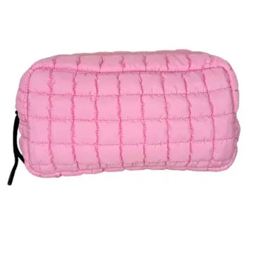 Lulu Mac Quilted Makeup Bag-Beauty & Bath-Podos Boutique, a Women's Fashion Boutique Located in Calera, AL