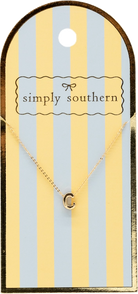 Simply Southern Initial Necklace-Podos Boutique, a Women's Fashion Boutique Located in Calera, AL