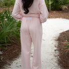 Lulu Mac Terry Cloth Pants-Lounge Wear-Podos Boutique, a Women's Fashion Boutique Located in Calera, AL