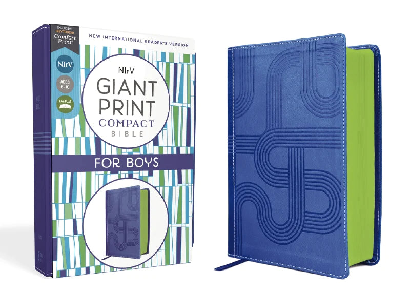 NIrV Giant Print Compact Bible for Boys-Books-Podos Boutique, a Women's Fashion Boutique Located in Calera, AL