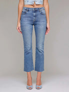 Hidden Cropped Flare-Jeans-Podos Boutique, a Women's Fashion Boutique Located in Calera, AL