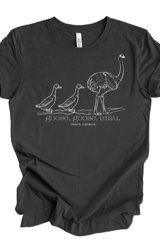 goose. goose. emu. Graphic Tee-Graphic Tees-Podos Boutique, a Women's Fashion Boutique Located in Calera, AL