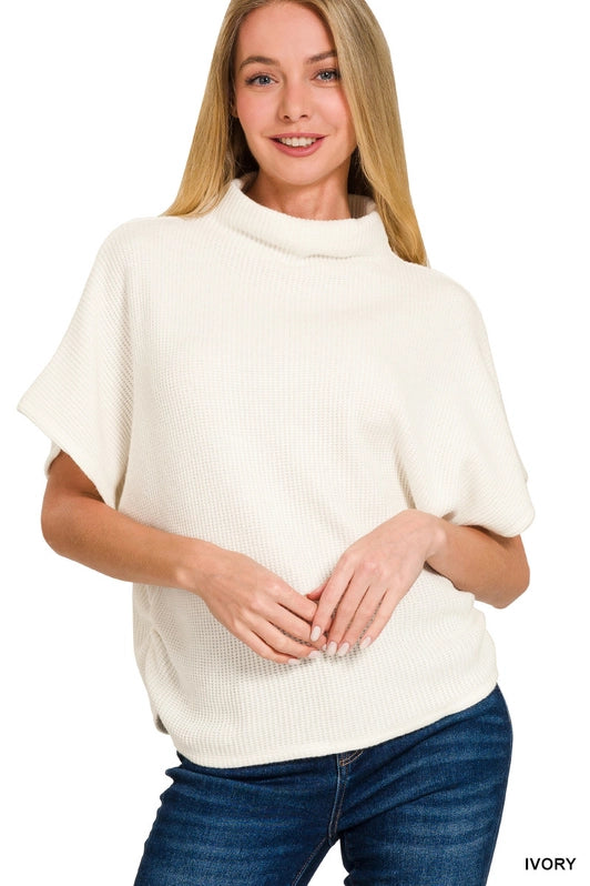 Perfectly Shirred Sweater-Podos Boutique, a Women's Fashion Boutique Located in Calera, AL