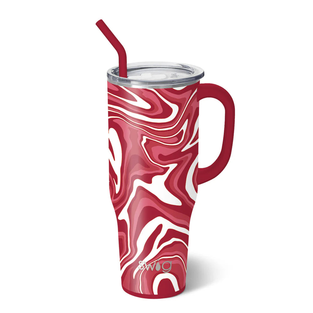 Swig - Fanzone 40 oz Mug Crimson-Drinkware-Podos Boutique, a Women's Fashion Boutique Located in Calera, AL