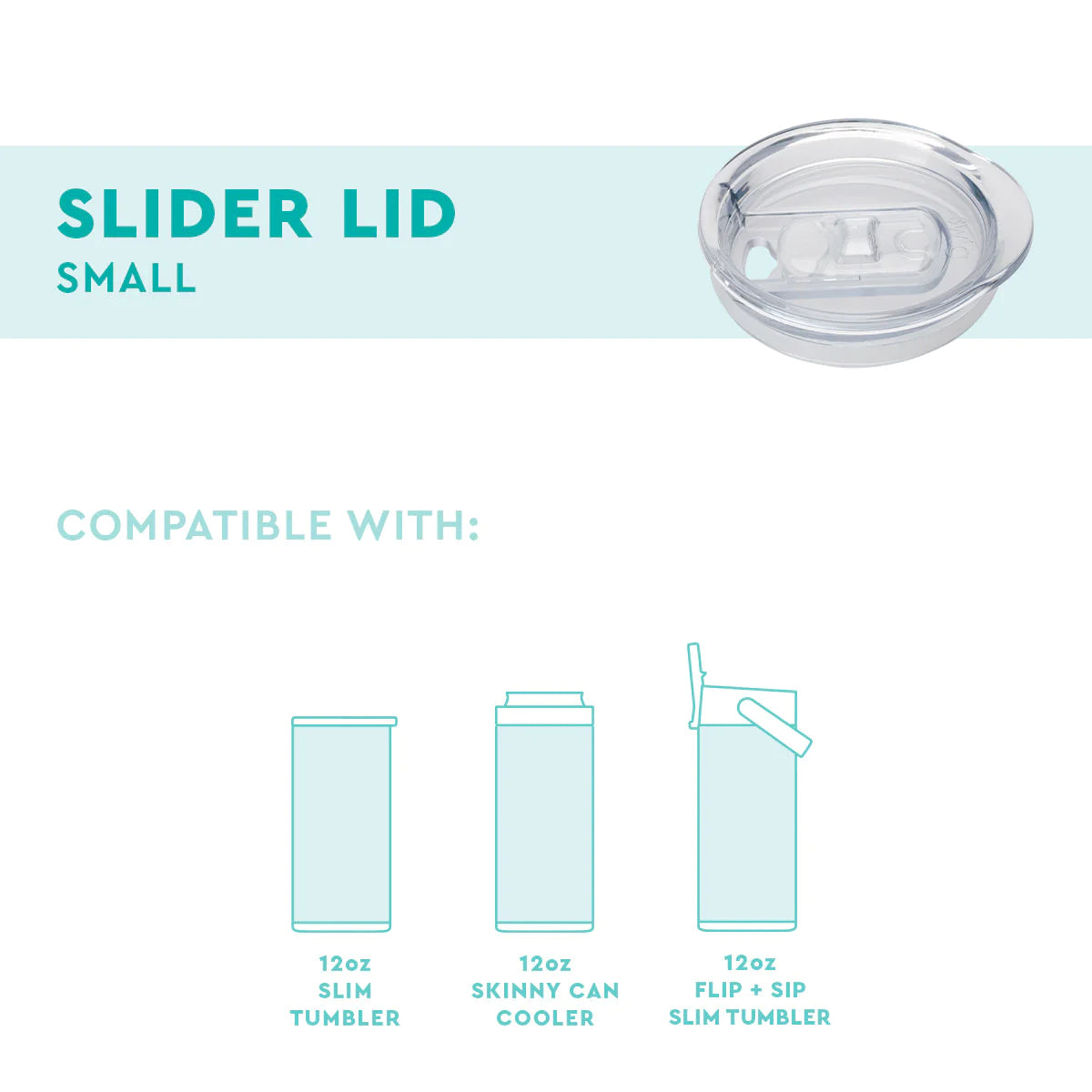 Swig - Clear Slider Lids-Drinkware-Podos Boutique, a Women's Fashion Boutique Located in Calera, AL