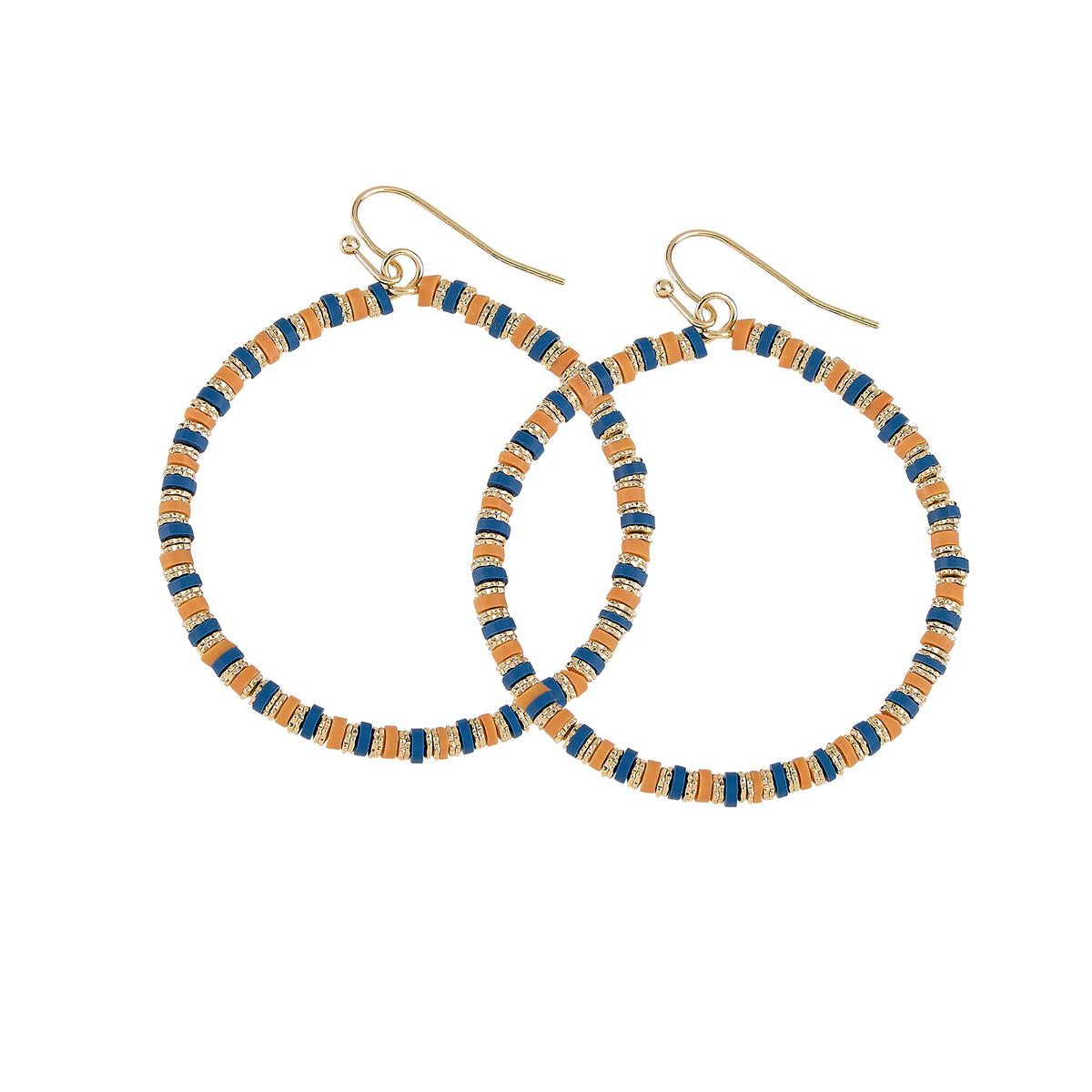 AC's Circle Earrings-Earrings-Podos Boutique, a Women's Fashion Boutique Located in Calera, AL