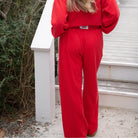 Lulu Mac Terry Cloth Pants-Lounge Wear-Podos Boutique, a Women's Fashion Boutique Located in Calera, AL