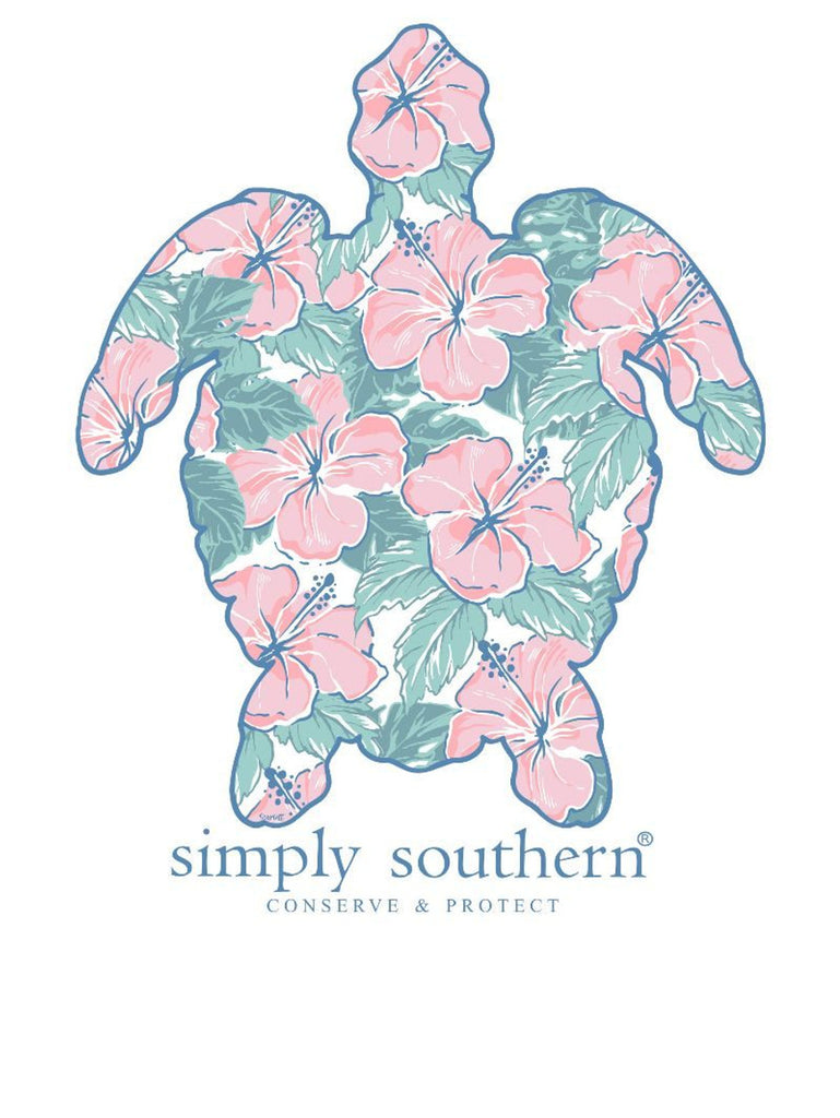 SS Tropic Turtle Tracker White T-Shirt-Podos Boutique, a Women's Fashion Boutique Located in Calera, AL