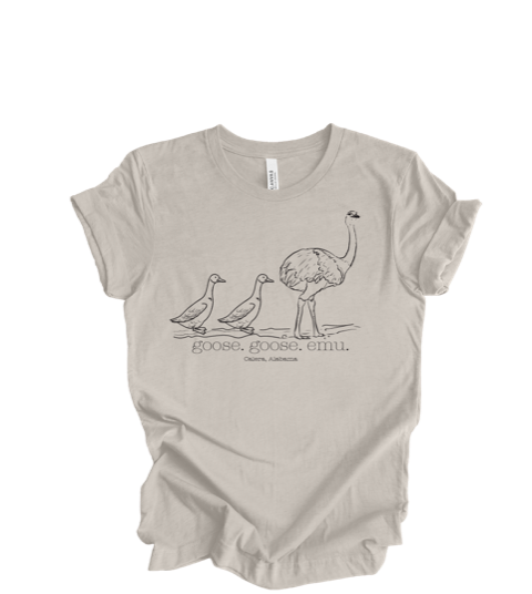 goose. goose. emu. Graphic Tee-Graphic Tees-Podos Boutique, a Women's Fashion Boutique Located in Calera, AL