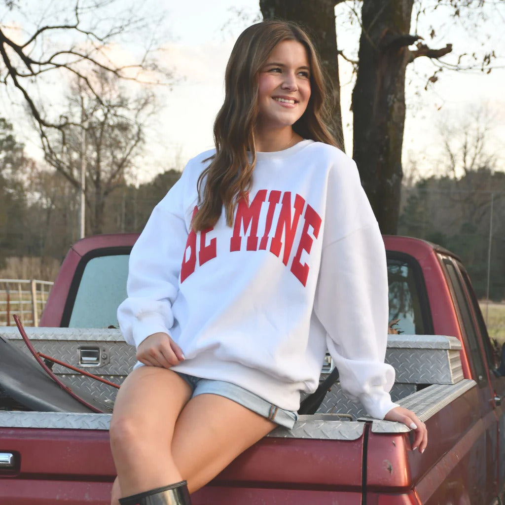 LuLu Mac Valentine Sweatshirt-Sweatshirts-Podos Boutique, a Women's Fashion Boutique Located in Calera, AL