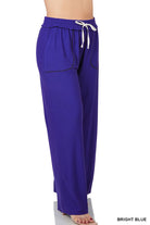 Soft Terry Contrast Stitch Pant PLUS-Pants-Podos Boutique, a Women's Fashion Boutique Located in Calera, AL