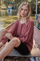 Kinley Round Neck Sweater-Sweaters-Podos Boutique, a Women's Fashion Boutique Located in Calera, AL