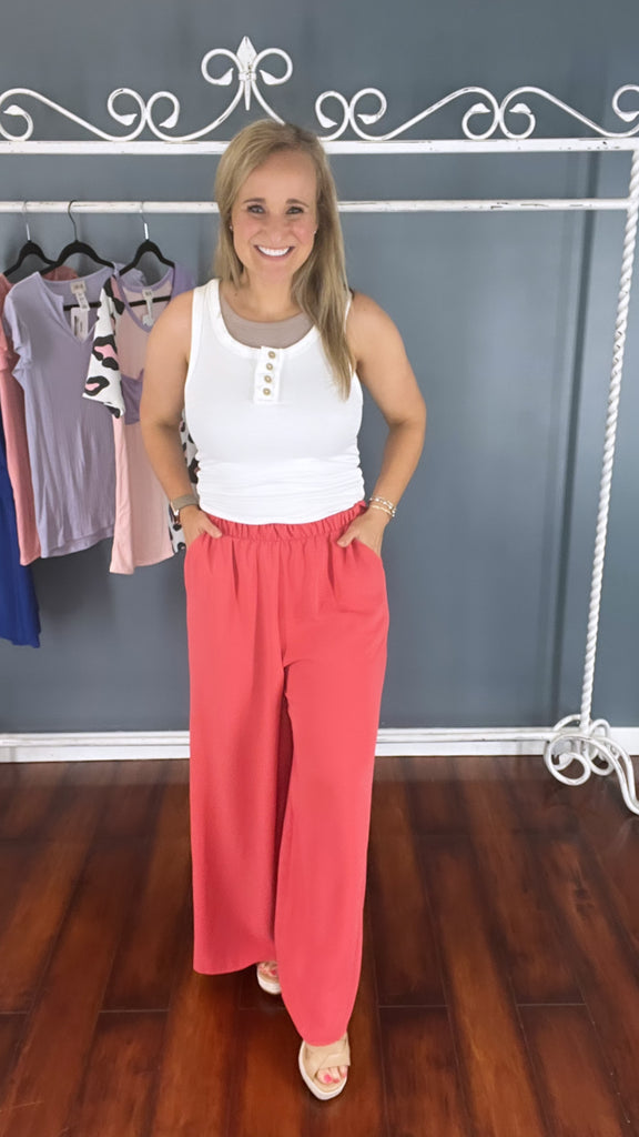 Mimi Flowy Pants-Boutique Items. - Boutique Apparel - Ladies - Below the Belt - Pants-Podos Boutique, a Women's Fashion Boutique Located in Calera, AL
